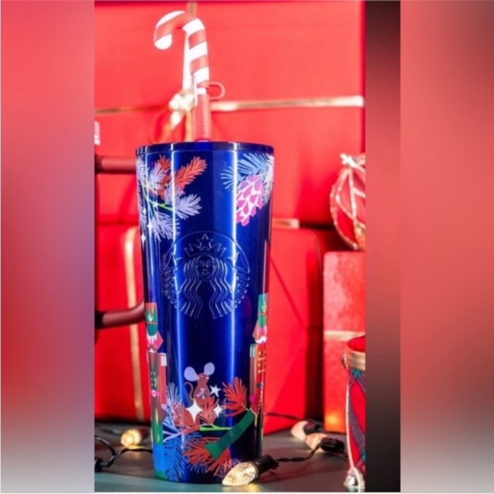 Starbucks Holiday Nutcracker Stainless Steel Venti Tumbler Cup NWT - Picture 2 of 7